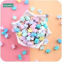 bopoobo 10pc silicone grass teether silicone mini crown silicone pearls nursing gifts silicone beads baby teether