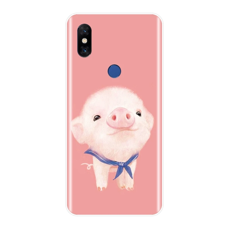 No.1 ТПУ розовая свинья кошка Медведь Кролик Альпака задняя крышка для Xiaomi mi Note mi x 1 2 2S 3 Мягкий силиконовый чехол для телефона для Xiaomi mi Max 1 2 3 - Цвет: No.1