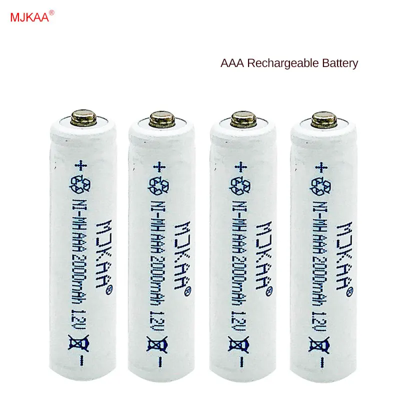 

2/4/6/8pcs AAA 7# Rechargeable Battery 2000mAh Ni-MH Rechargeable Battery for Remote Control Toy