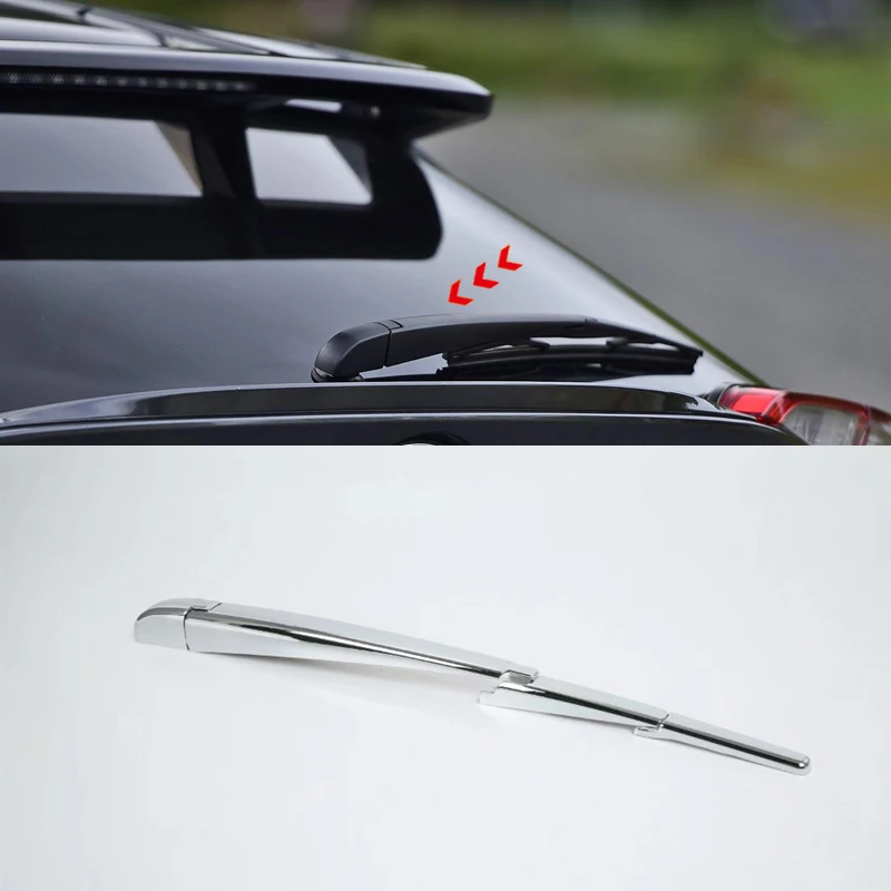 

Car Styling 4PCS ABS Chromed Rear Window Wiper Decorative Cover Trim For Toyota C-HR CHR 2016 2017 2018
