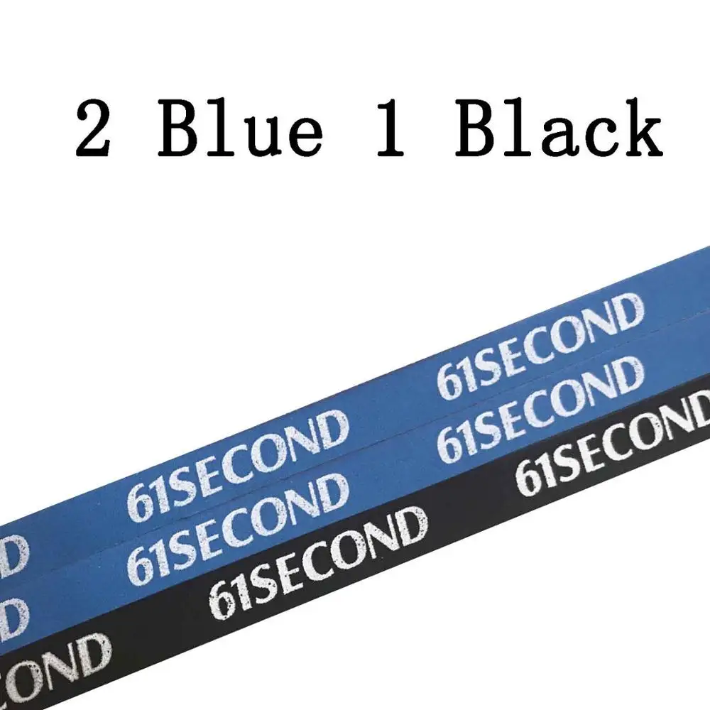 2 Blue 1 Black 3 шт. 61 секундная губка для настольного тенниса лента высокого качества - Цвет: 2 Blue 1 Black