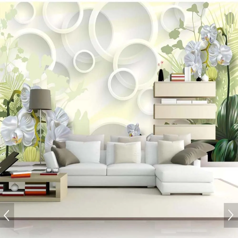 3D Clivia Flower Wall Paper Mural for Living Room Bedroom Floral Art Decor Home Wallpaper Landscape Murals Papel De Parede | Обустройство