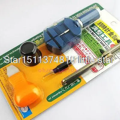 NEW 5pcs Watch Repair Case Opener Battery Replacement Repair Tool Set Kit