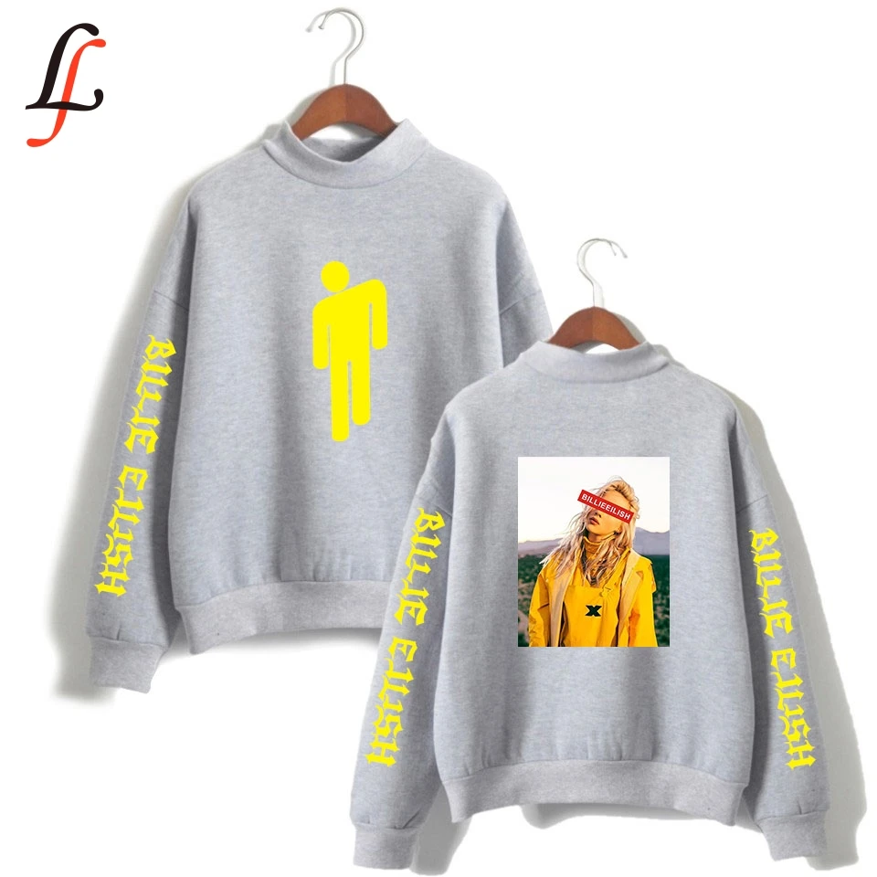 Billieeilish Billie eilish женские водолазки Толстовки Kpop Повседневная Верхняя одежда хип