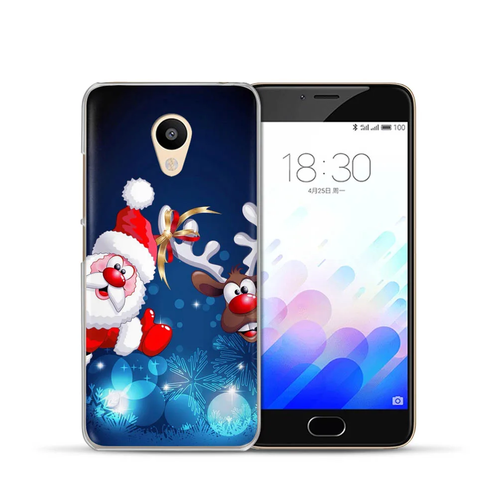 Merry Christmas Snowman Santa Claus Phone Case for Meizu M5C M3S M5S M3 M5 M6 Note Mini U10 U20 Pro 6 Soft Silicone TPU Cover |