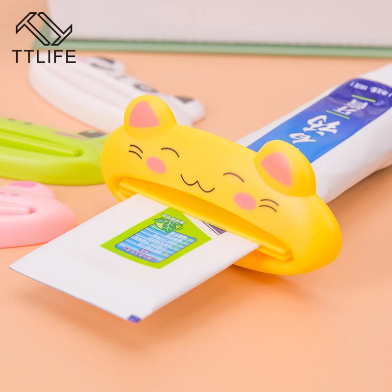 TTLIFE 2 шт. мультфильм животных зубная паста трубка простая соковыжималка отжим