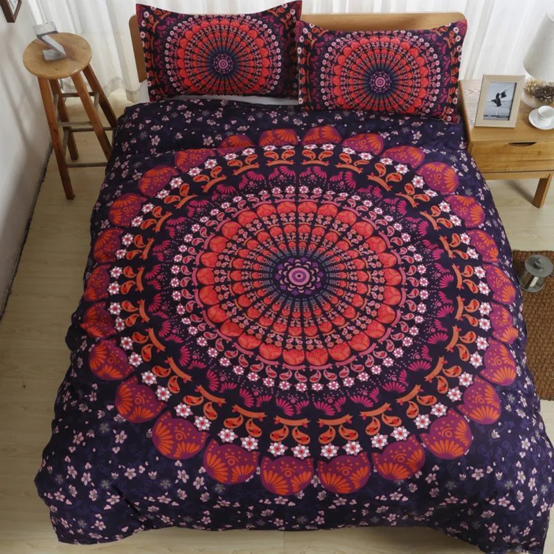 Богемный слон 3d постельное белье Бохо Свадебный пододеяльник набор 3 шт простыня