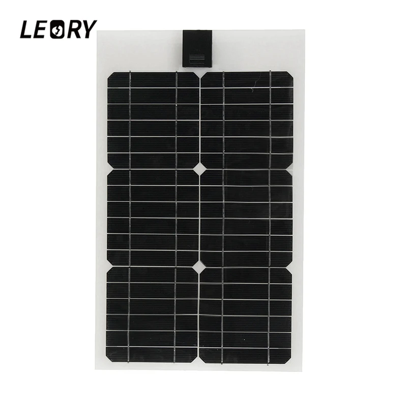 LEORY 12V 20W солнечные панели полу-гибкие элементы с кабелем 300 см подходит для