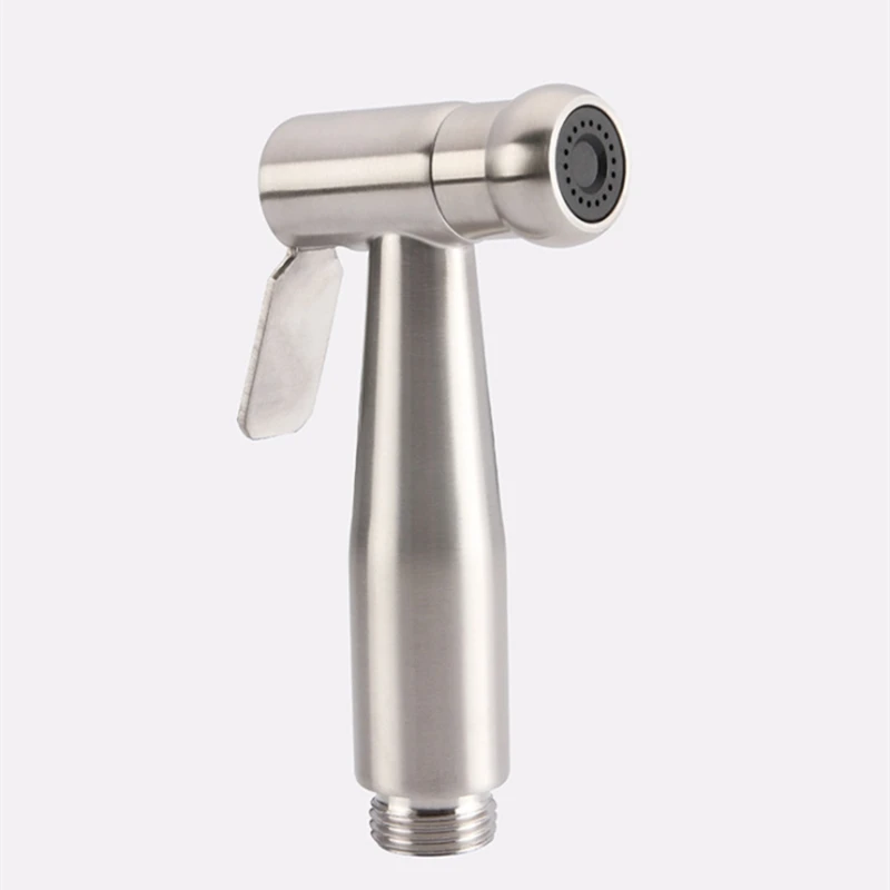 

304 Stainless Steel Premium Bathroom Pressure Small Shattaf Sprayer Washing Small Shower Head Flusher Flushing Clean Bidets