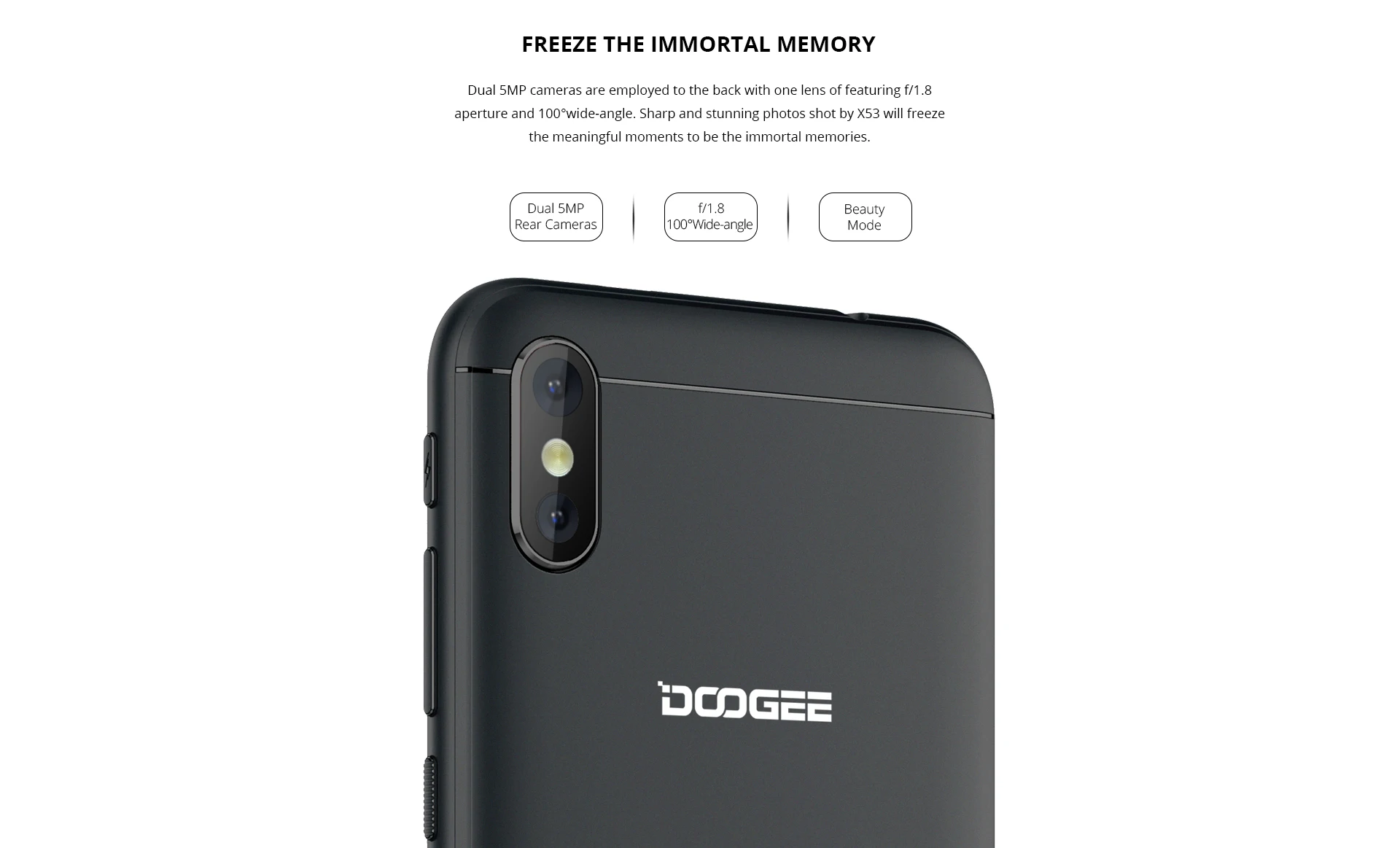 Doogee X53 смартфон MT6580M 4 ядра мобильный телефон 5 3 дюймов 1 Оперативная память 16