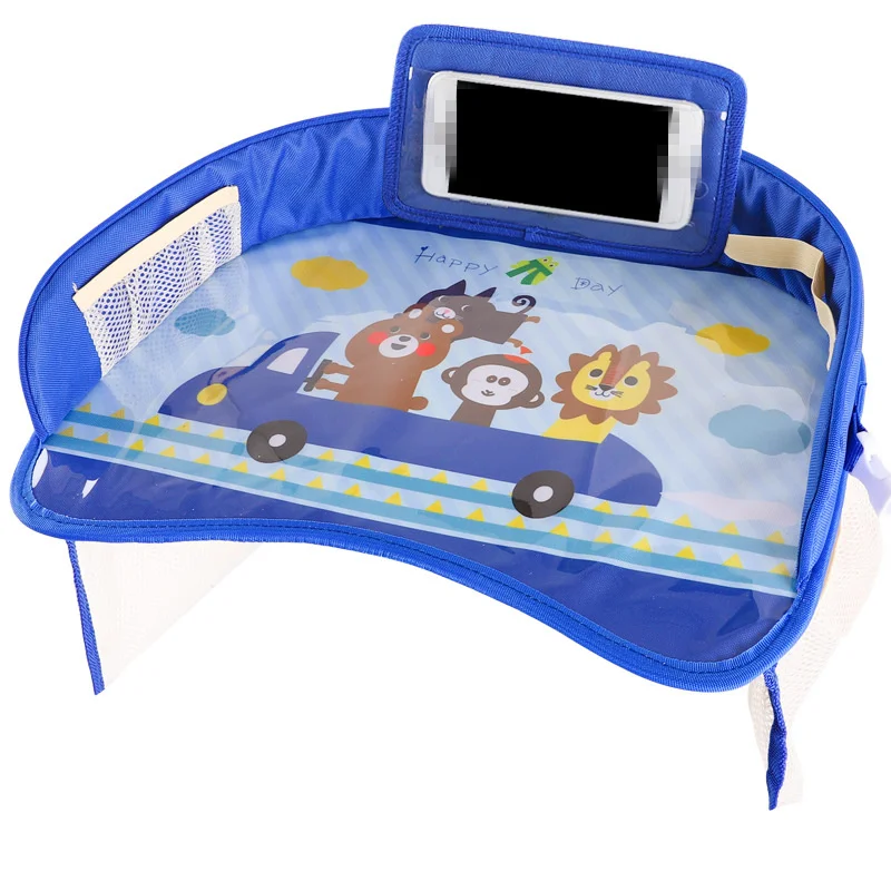 Автомобильное детское безопасное сиденье, поднос для стола, Портативное Многофункциональное мультяшное детское автомобильное кресло, игрушечное кресло для еды, напитков, держатель для мобильного телефона