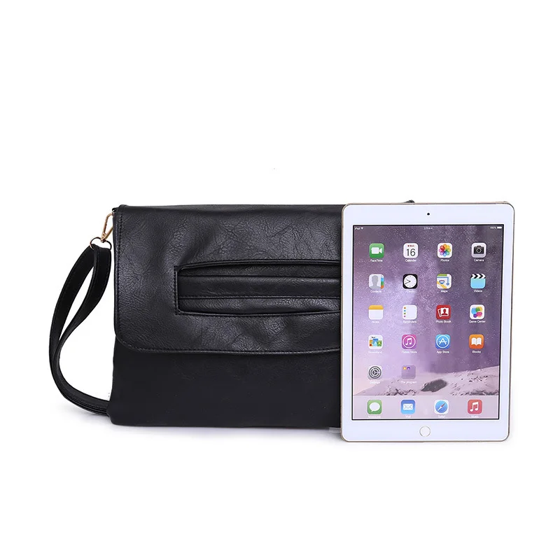 High-Quality Design Clutchbag Women Handbags Cover Solid Soft Envelope Versatile One Belt Middle Lady Popular Bag | Багаж и сумки