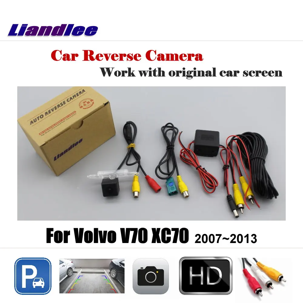Автомобильная камера заднего вида для Volvo V70 XC70 2007-2013/HD CCD задняя парковочная камера для автомобиля заводской экран