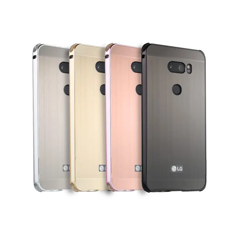 Чехол для LG V 30 V30 с металлической рамкой матовой задней крышкой Жесткий H930 H933