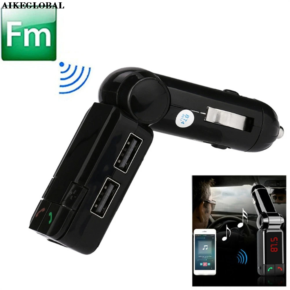 AIKEGLOBAL Hifi USB автомобильный комплект беспроводной Bluetooth стерео MP3 плеер fm-радио