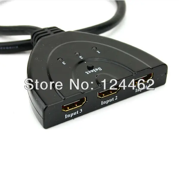 Новое поступление! Кита бесплатная доставка 5 шт./лот 3 разъём(ов) 1080 P микро hdmi