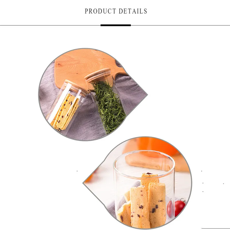 Простой стиль, стеклянная банка для хранения еды, кухонные закрытые бутылки для хранения, банки с крышкой, большая емкость, стеклянные банки для конфет, коробка для чая