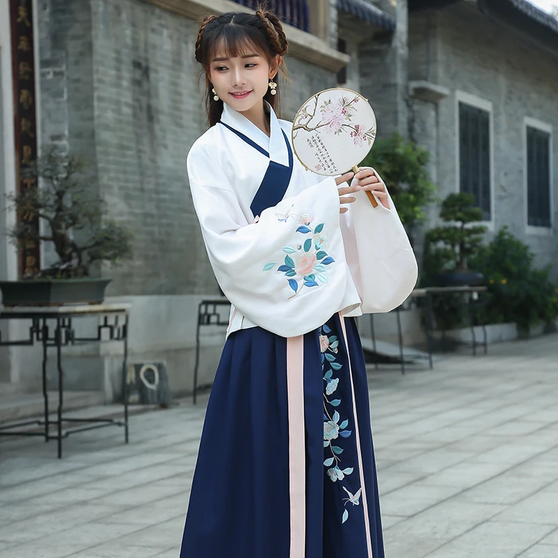 Hanfu Женский костюм с бахромой одежда женский летний феи модифицированный