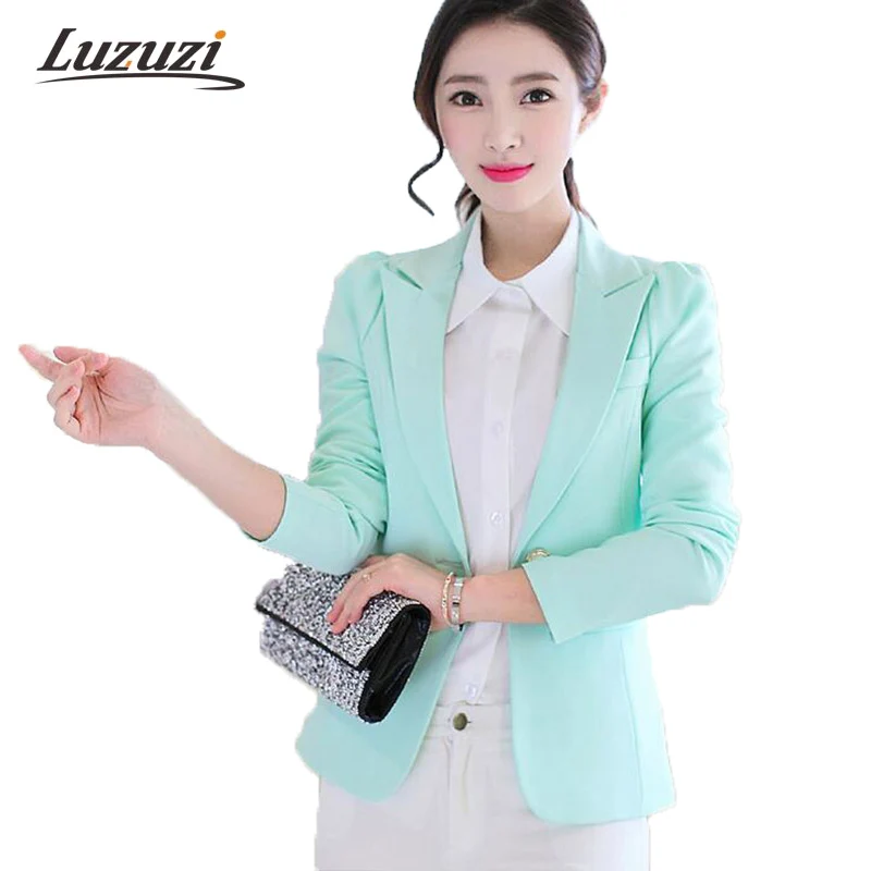 2017 Для женщин Пиджаки для Демисезонный Куртки с длинными рукавами женский тонкий