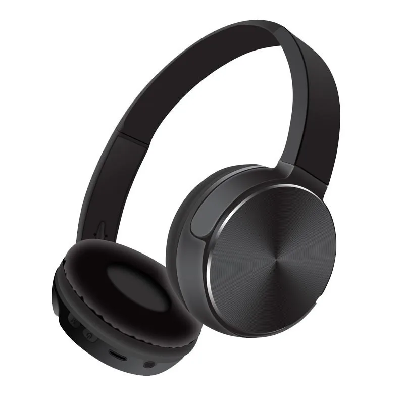 Headphone Black Bluetooth беспроводные наушники 6 цветов спортивная Гарнитура подключение 3,5 мм аудио кабель с микрофоном FM радио TF карта для ПК мобильного телефона - Цвет: Headphone Black