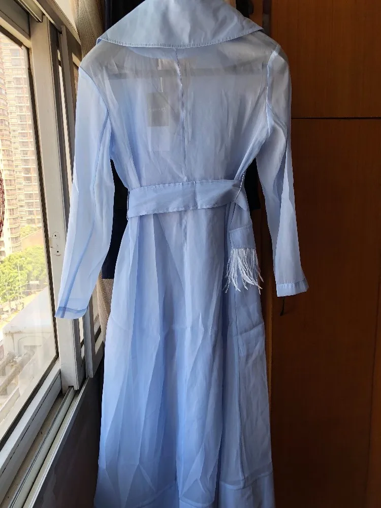 Новинка 2018 весеннее платье Стильное женское модное тонкое пальто до колена с