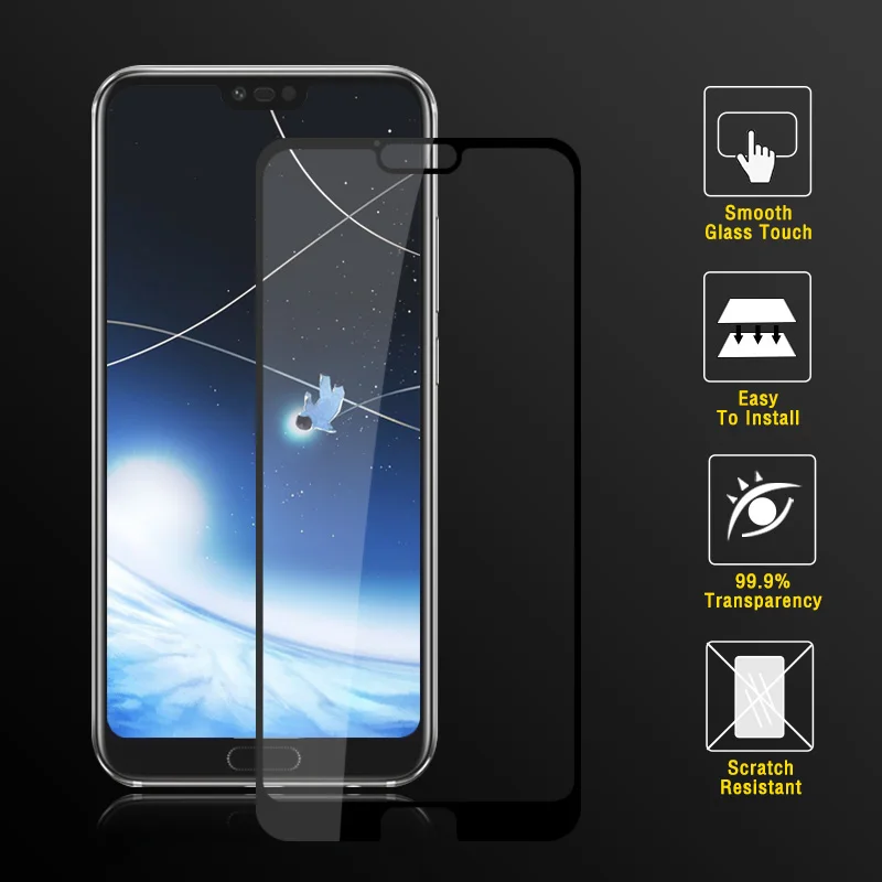 Для Huawei Honor 10 защита экрана защитное стекло закаленное для 5 84 &quotвзрывозащищенный