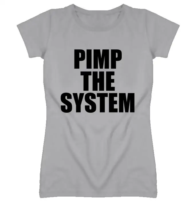 Прокачай системы печати для женщин футболки хлопок повседневное забавная