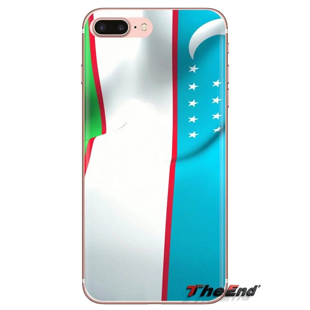For Sony Xperia Z Z1 Z2 Z3 Z5 compact M2 M4 M5 C4 E3 T3 XA Huawei Mate 7 8 Y3II Mefans Uzbekistan Flag Hand Waving TPU Cover Bag |