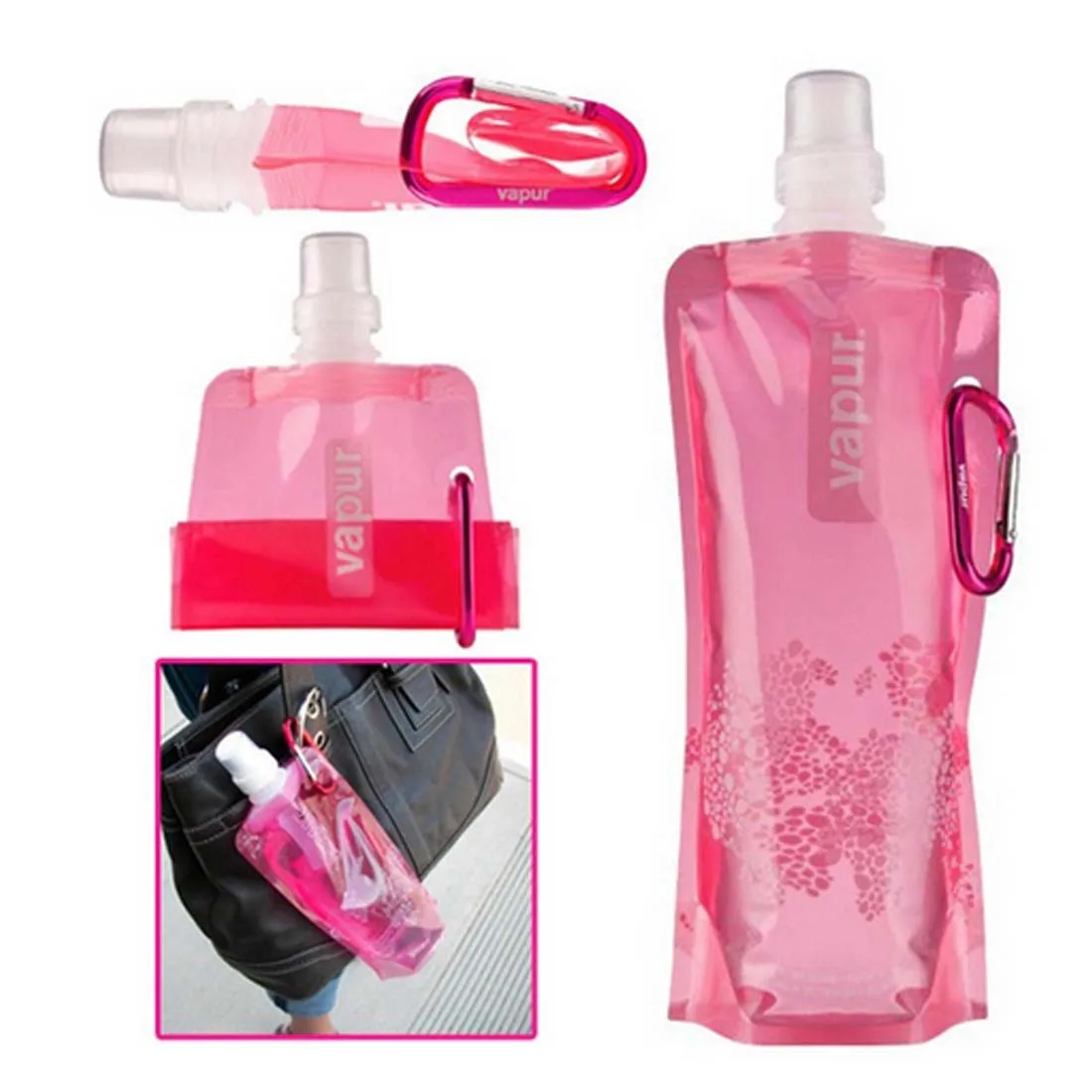 1 Pcs Portable folding Cup Water Bottle Outdoor Travel Camping Mountaineering Tourism Hiking Drinking Kettle | Дом и сад