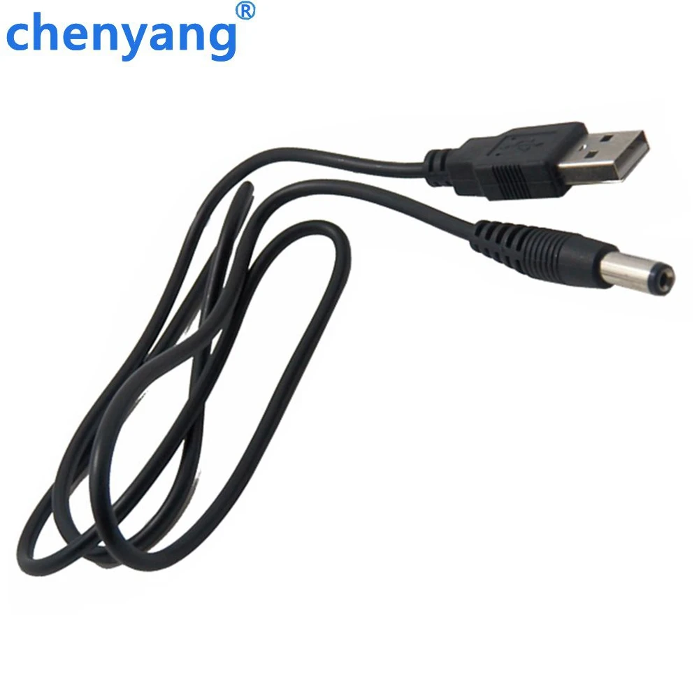 Адаптер для цилиндрического гнезда 0 8 м USB к 5 мм кабель в + DC Jack (5 5x2 1 мм)|Кабели USB| |