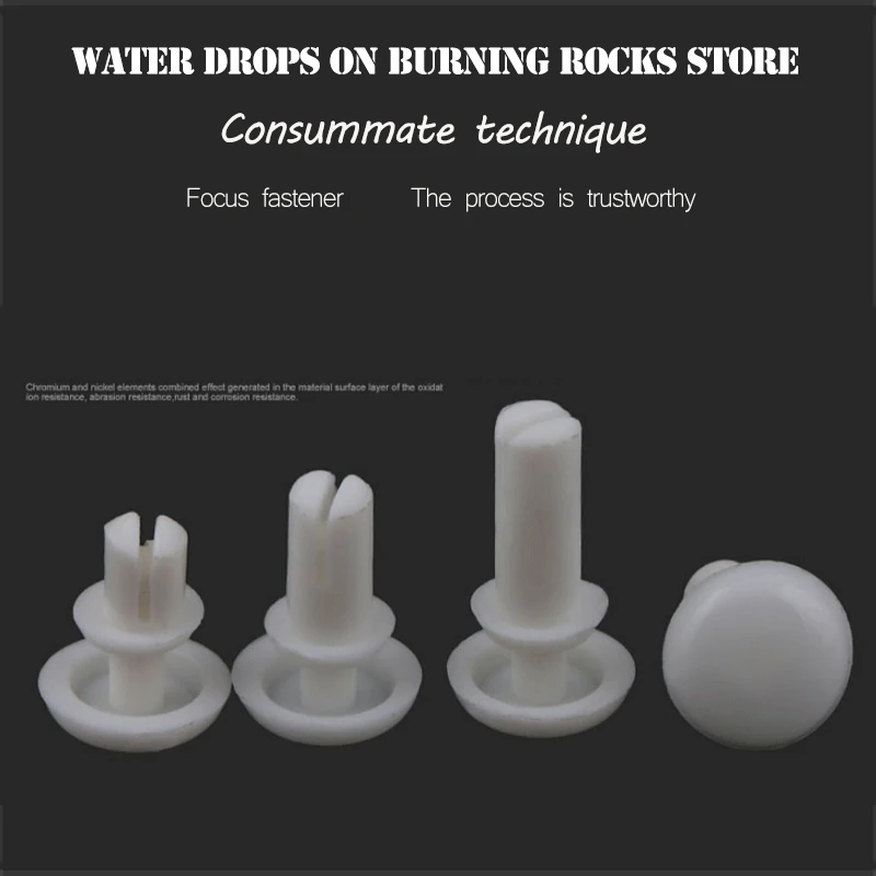 100 шт. изоляционный фиксатор крепления R2672 диаметр отверстия белый черный нейлон