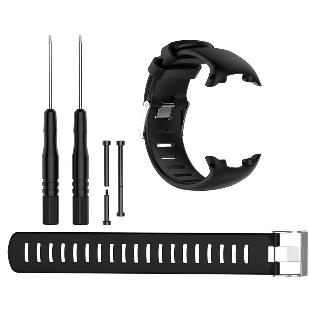 NEW Soft Silicone Replacement Smart Watch Band for Suunto D4I Watch Strap Wristband for SUUNTO D4 D4i Novo Dive Watch W/Tools free delivery replacement sport band for suunto core rubber soft watch strap tpu wristband