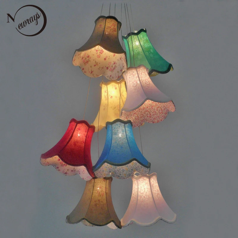 G4 современные подвесные кластеры светными тканими тени светодиодные люстры