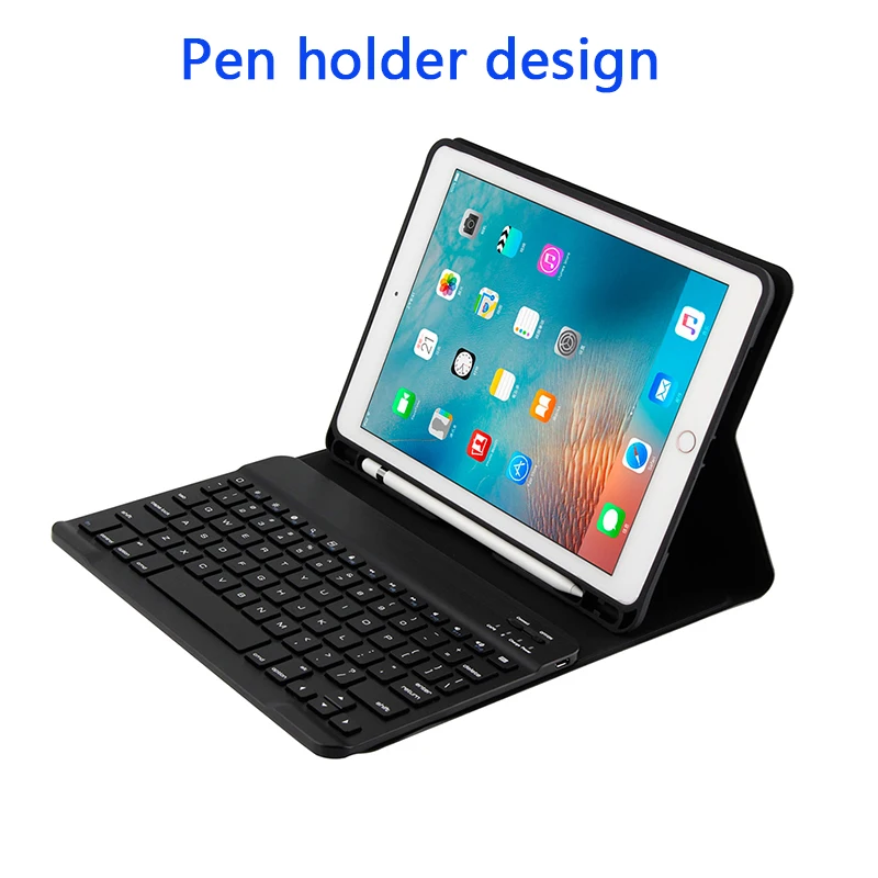 Съемный чехол-клавиатура с Bluetooth для Apple iPad Air 1 2 Pro 9 7 5 6 Новый 2017 2018 A1822 A1893