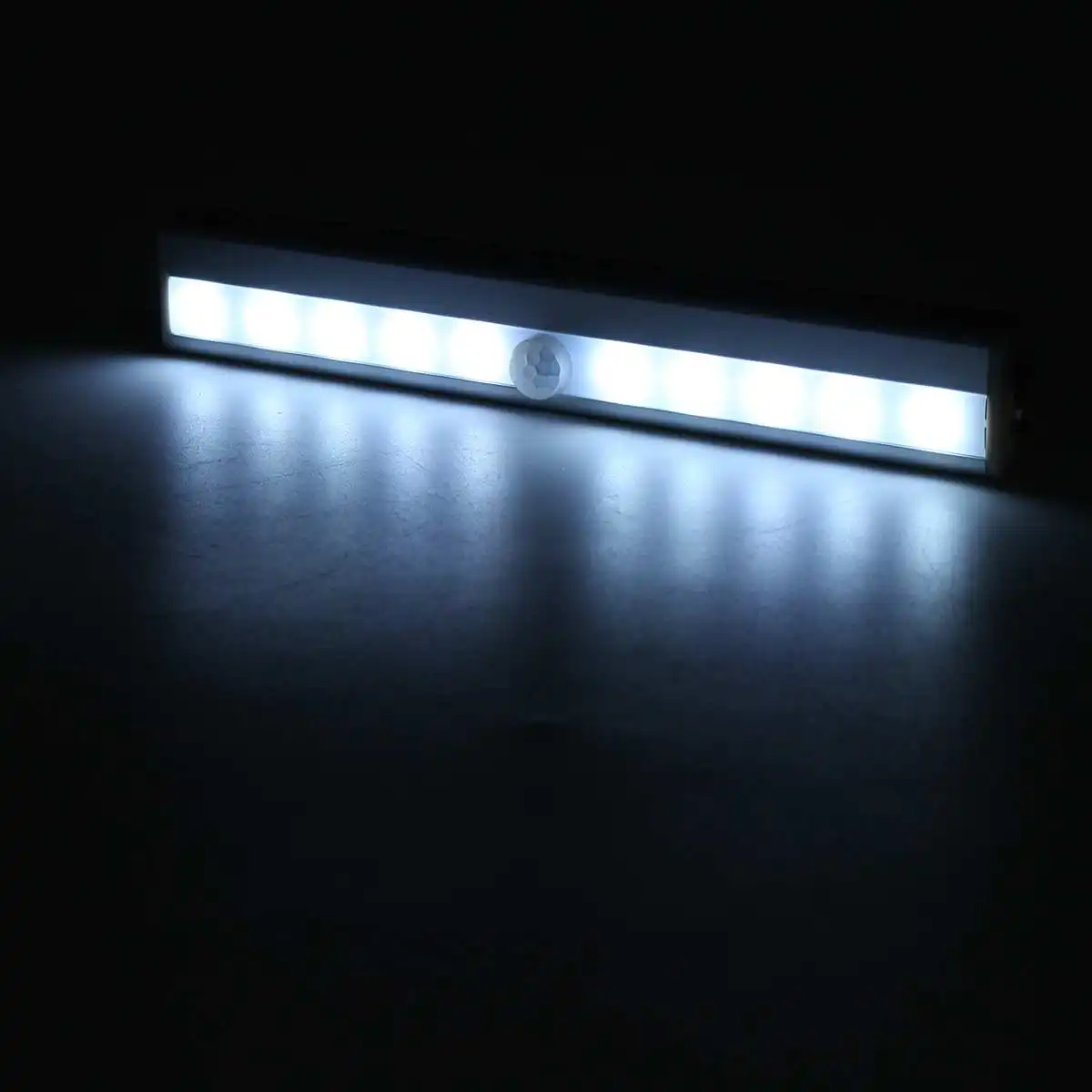 White Light 10 светодиодный перезаряжаемый Ночной светильник с датчиком движения, кухонный светильник под шкаф s, беспроводной шкаф для одежды, USB светильник на батарейках, лампа - Испускаемый цвет: White Light