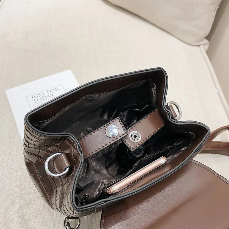 Crocodile women backpack new fashion casual pu leather luxury Teenage for girls ladies travel backpacks small 6N123 | Багаж и сумки