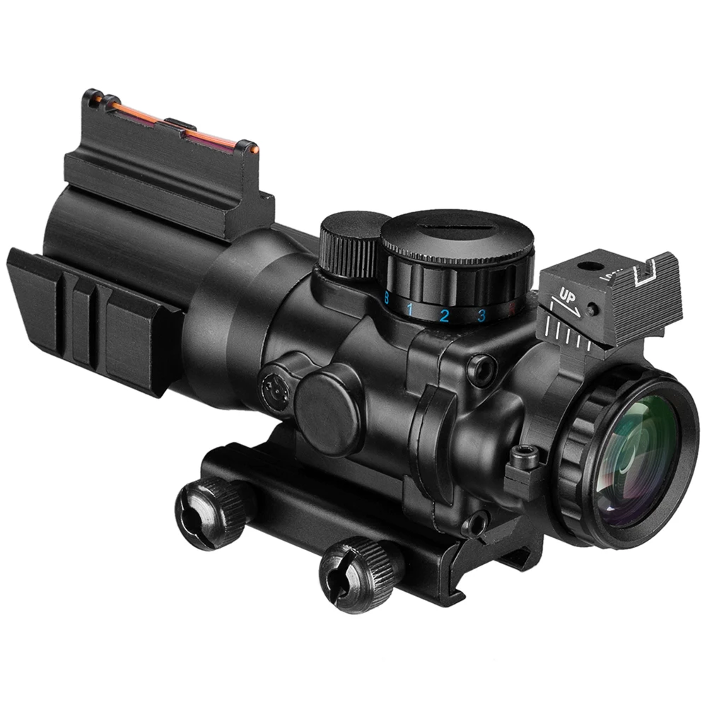 4x32 Acog прицел 20 мм ласточкин хвост рефлекторная Оптика прицел тактический прицел для охотничьего ружья винтовка страйкбол снайперская Лупа пневматический пистолет