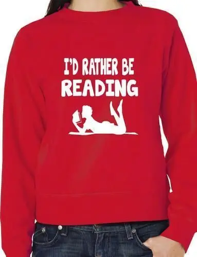 Я бы лучше читала Забавный свитер/перемычка унисекс подарок на день рождения