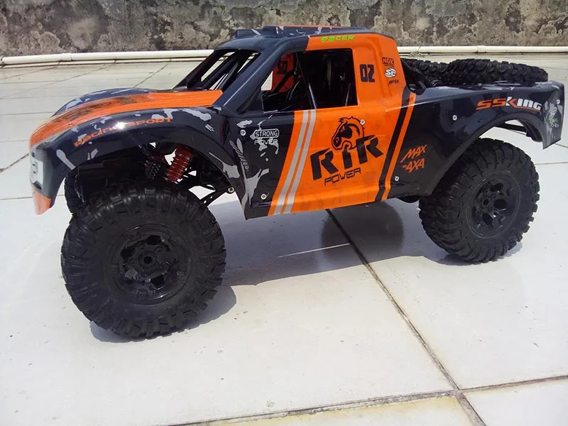Rc-car-1: 10 rc автомобиль 48 см большой внедорожный Водонепроницаемый rc автомобиль работает на суше и воде 1/10 игрушечные машинки rc для детей