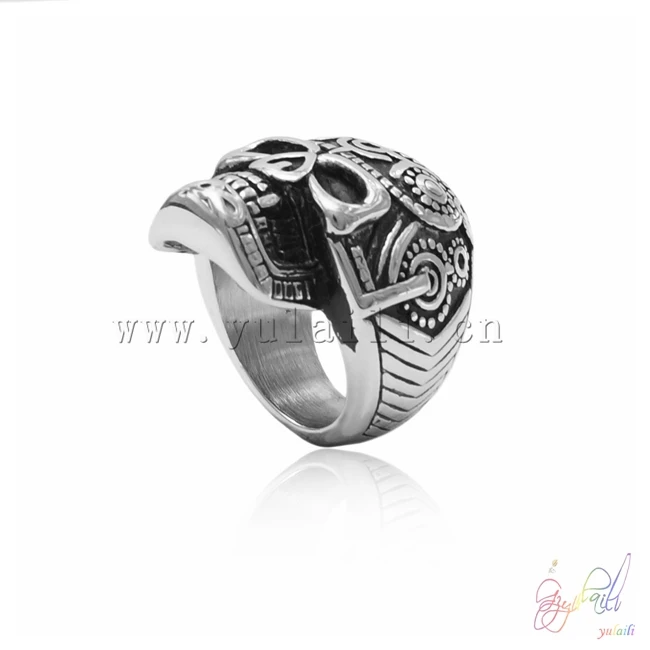 Yulaili модное кольцо с черепом 361L из нержавеющей стали|stainless steel ring|skull ringsteel ring |