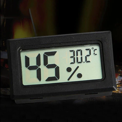 Mini Black Digital LCD Indoor Temperature Humidity Meter Thermometer Hygrometer 9Y41 | Дом и сад