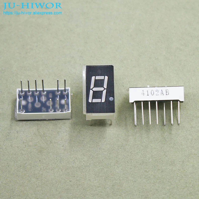 (10 шт./лот) 10 Pins 4011AB 0 4 дюйма 1 цифра 7 сегментов синий светодиодный дисплей общий