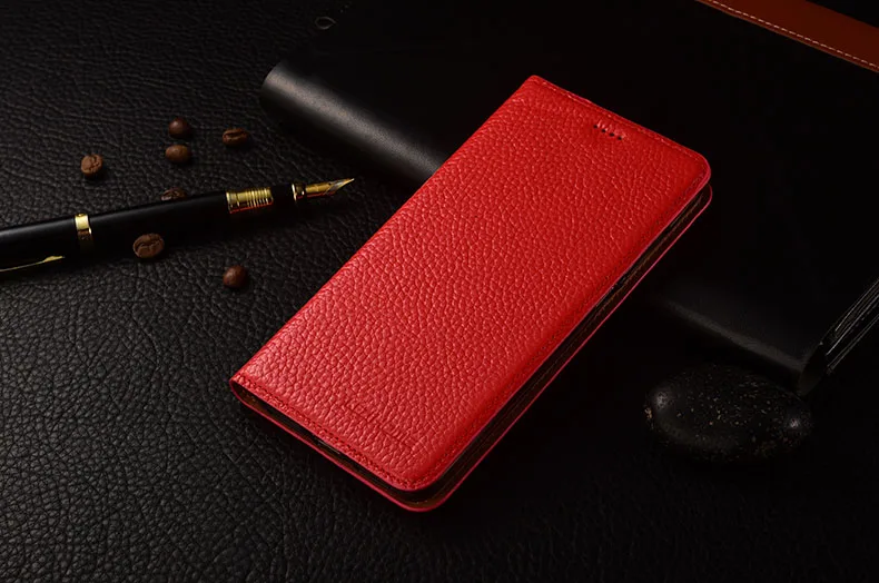 Для zte Blade A6 чехол KEZiHOME личи Натуральная кожа флип Стенд кожаный чехол Капа для zte Blade A6 5," чехол для телефона s