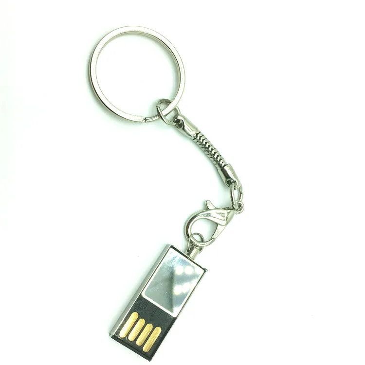 Новинка года usb флеш-накопитель+ брелок 64 ГБ 8 ГБ 16 ГБ 32 ГБ супер мини-накопитель крошечная Флешка карта памяти устройство для хранения водонепроницаемый - Цвет: Silver