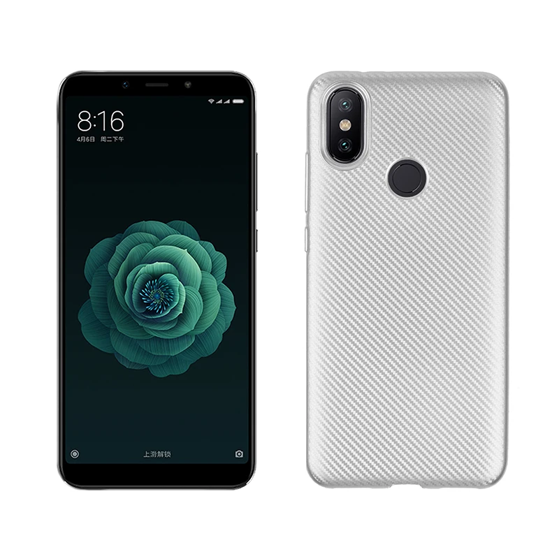 углеродные волокна узор силиконовый чехол на xiomi xiaomi mi 6x mi6x ехлы мягкий