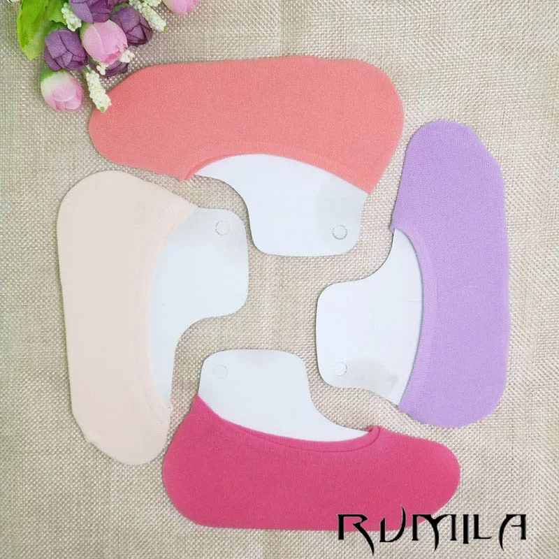 Теплые удобные хлопковые женские носки для девочек низкие невидимые 1 пара = 2 шт.