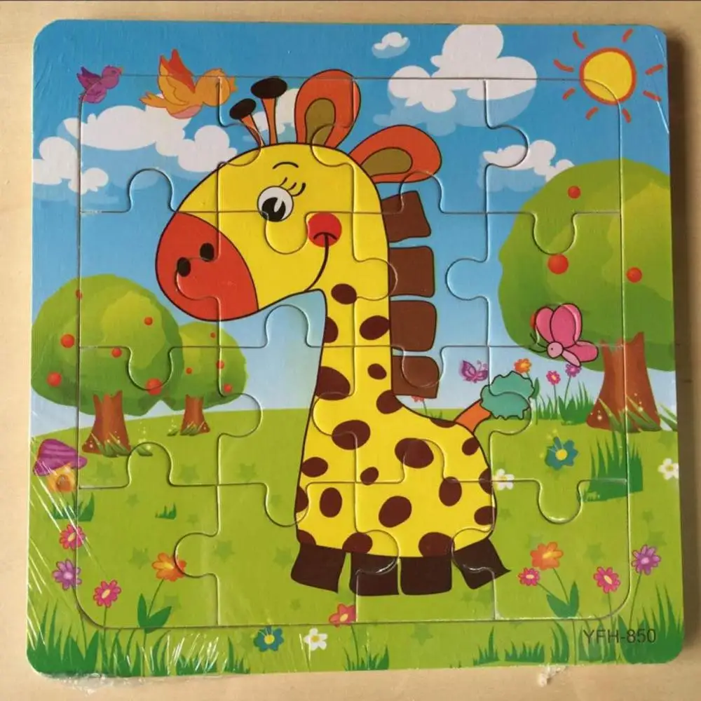 Diy деревянная головоломка для детей игрушка когнити на пазле Infantil Пазлы деревянные игрушки для детей Educatief Speelgoed Kleuters игрушки - Цвет: Фиолетовый