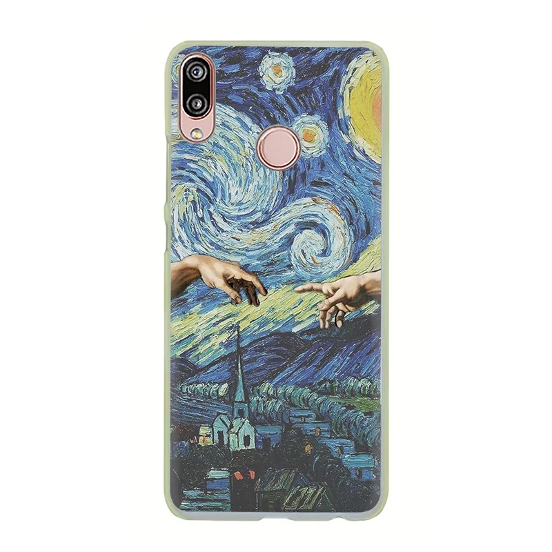 H11 Ван Гог ТАРДИС жесткий чехол для телефона для huawei Honor 6A 6C 7A Pro 7C 7X 8C 8X8 9 10 Lite Play вид 20 9X Pro - Цвет: H11