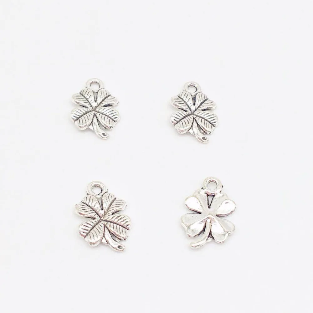 20 шт Высокое качество сплав четырехлистный клевер Подвески завод подвески для
