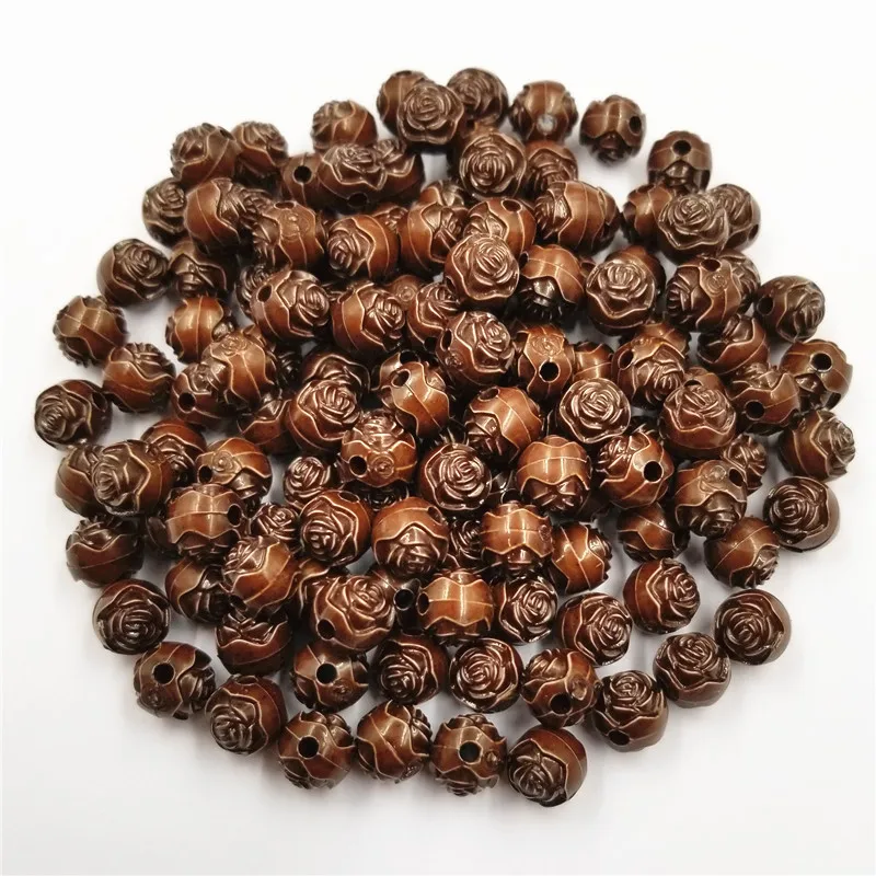 Бусины деревянные акриловые россыпью 1 комплект фурнитура для изготовления